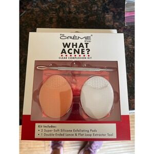 The Crème Shop What Acne Clear Complexion Kit Silicone Pads & Extractor ACN6988